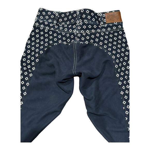 Goode Rider blue denim with white print & Horze gray breeches bundle size 28 R - Picture 15 of 16